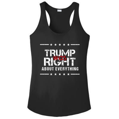 Trump Was Right About Everything, Pro Trump, Anti Biden, Republican Gift Ladies PosiCharge Competitor Racerback Tank