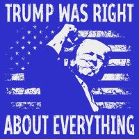 Trump Was Right About Everything American Flag 45 47 Zip Tote Bag