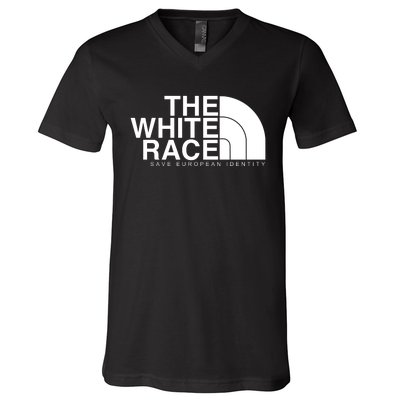 The White Race Save European Identity V-Neck T-Shirt