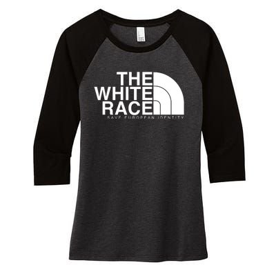 The White Race Save European Identity Women's Tri-Blend 3/4-Sleeve Raglan Shirt