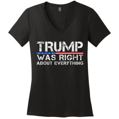 trump was right about everything Gift Women's V-Neck T-Shirt