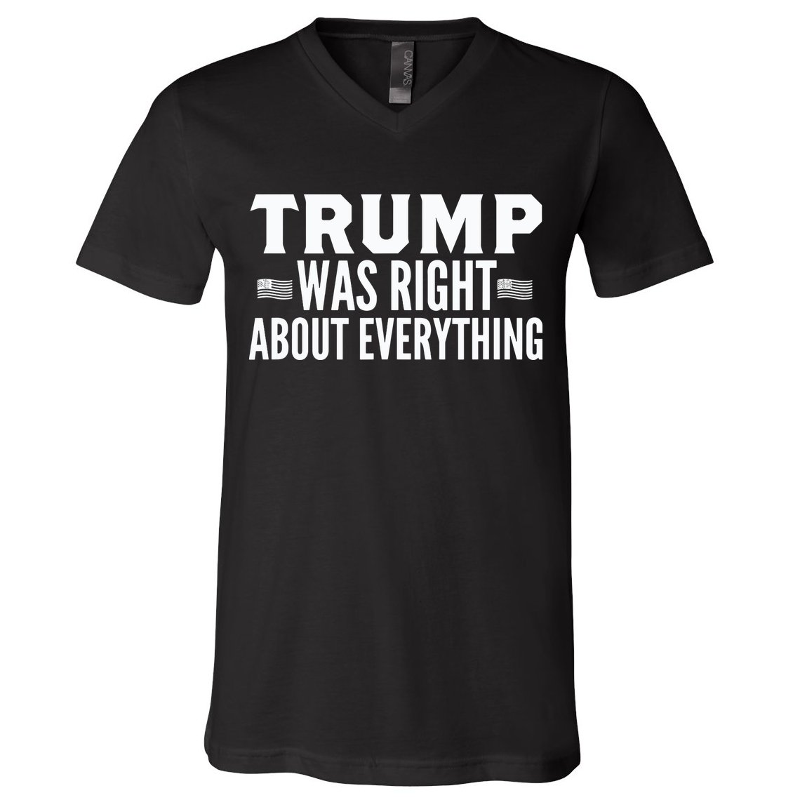 Trump Was Right About Everything Rally V-Neck T-Shirt