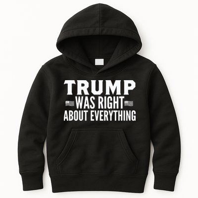 Trump Was Right About Everything Rally Kids Hoodie
