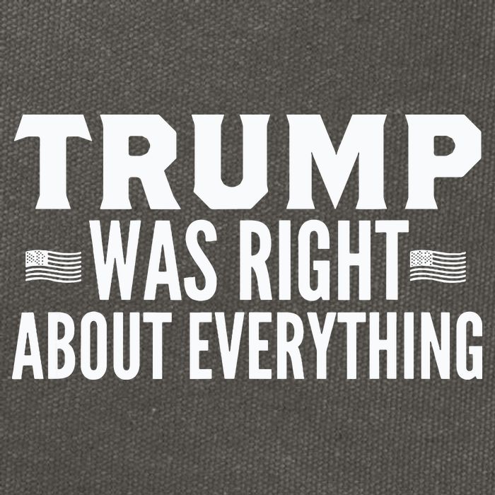 Trump Was Right About Everything Rally Cotton Canvas Backpack
