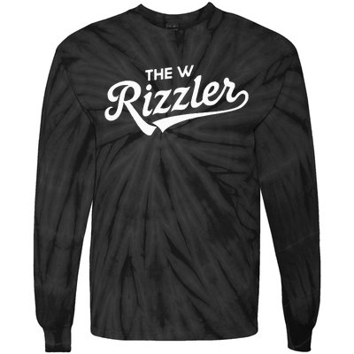 The W Rizzler For W Rizz God Tie-Dye Long Sleeve Shirt