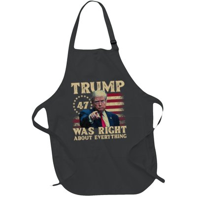 Trump Was Right About Everything Full-Length Apron With Pockets