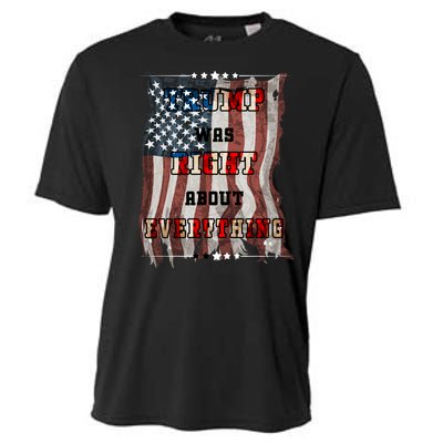 Trump Was Right About Everything USA Flag Cooling Performance Crew T-Shirt