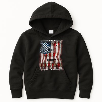 Trump Was Right About Everything USA Flag Kids Hoodie