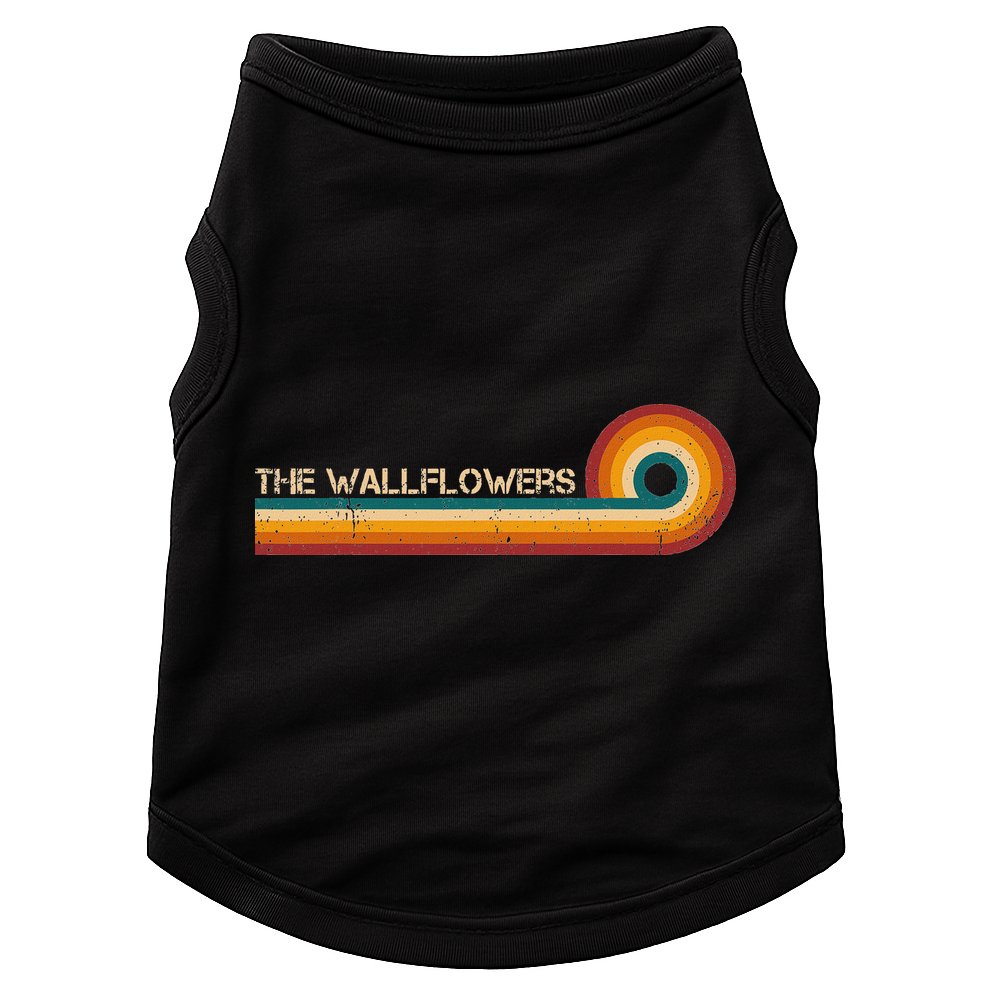 The Wallflowers Retro Stripes Musician Vintage Doggie Tank