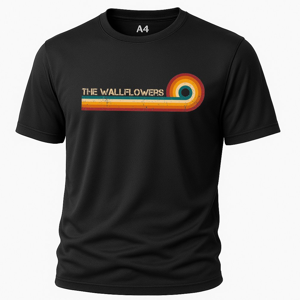 The Wallflowers Retro Stripes Musician Vintage Performance Shirt