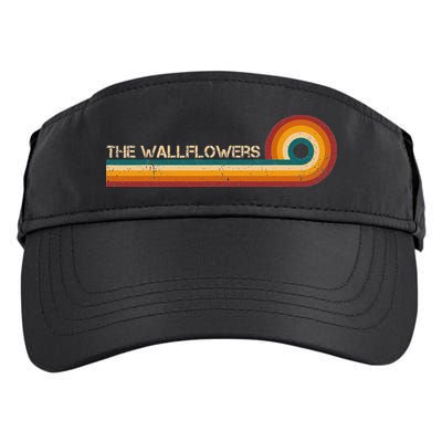 The Wallflowers Retro Stripes Musician Vintage Adult Drive Performance Visor