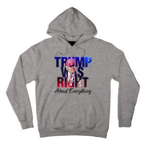 Trump Was Right About Everything Apparel Tall Hoodie