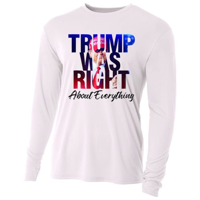 Trump Was Right About Everything Apparel Cooling Performance Long Sleeve Crew