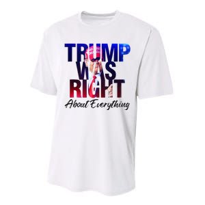 Trump Was Right About Everything Apparel Performance Sprint T-Shirt