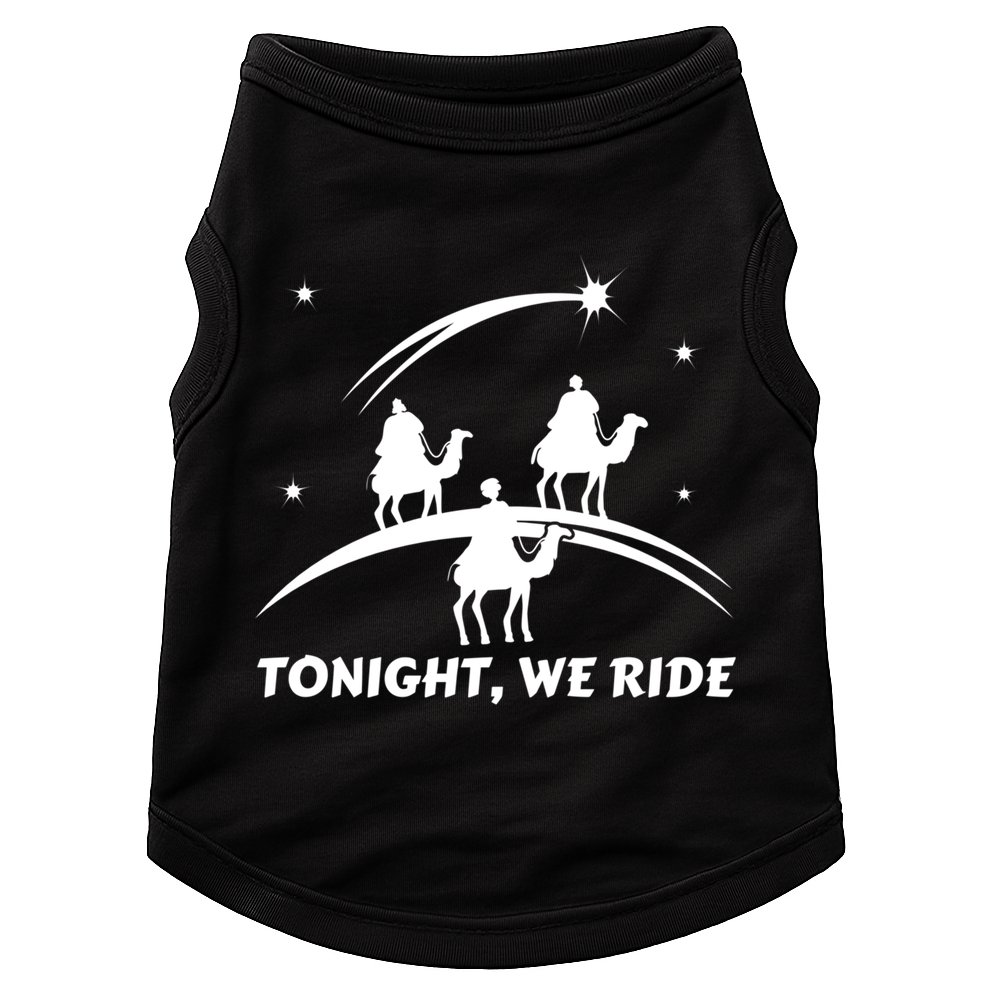 Tonight We Ride Three Wiseman Christmas Jesus Nativity Doggie Tank