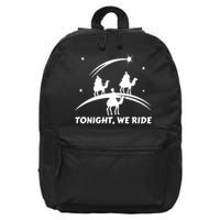 Tonight We Ride Three Wiseman Christmas Jesus Nativity 16 in Basic Backpack