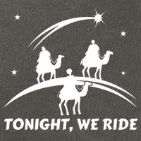Tonight We Ride Three Wiseman Christmas Jesus Nativity Cotton Canvas Backpack