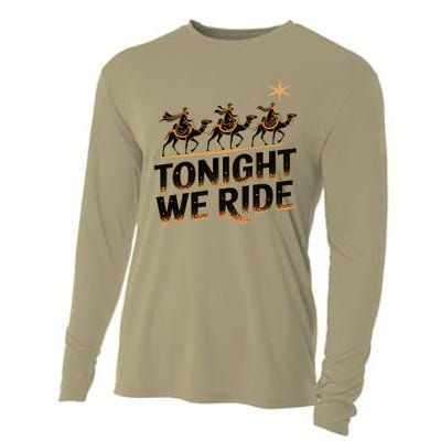 Tonight We Ride Three Wise Christmas Design Cooling Performance Long Sleeve Crew