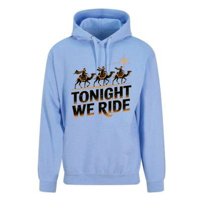 Tonight We Ride Three Wise Christmas Design Unisex Surf Hoodie