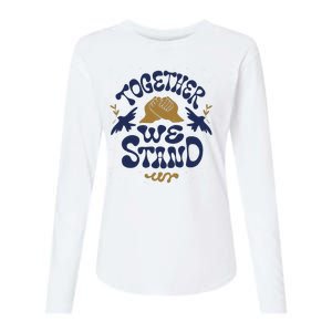 Together We Stand Support Ukraine Womens Cotton Relaxed Long Sleeve T-Shirt