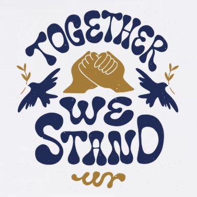 Together We Stand Support Ukraine T-Shirt