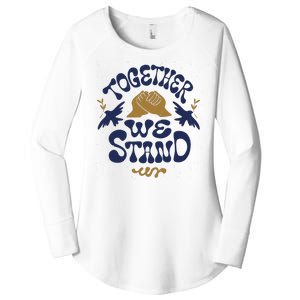 Together We Stand Support Ukraine Women's Perfect Tri Tunic Long Sleeve Shirt