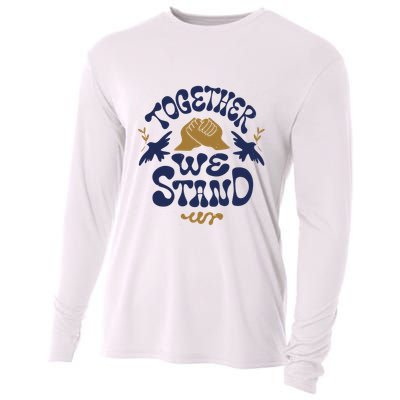Together We Stand Support Ukraine Cooling Performance Long Sleeve Crew