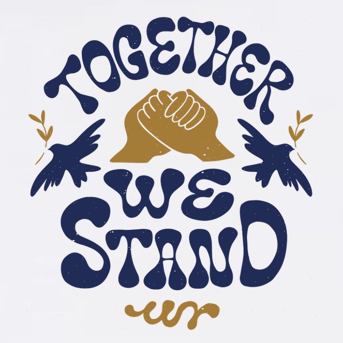Together We Stand Support Ukraine Poster