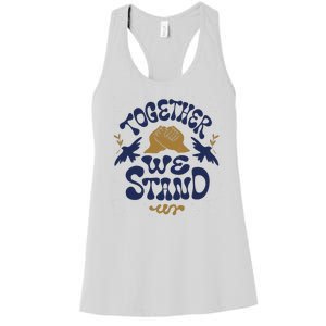 Together We Stand Support Ukraine Women's Racerback Tank