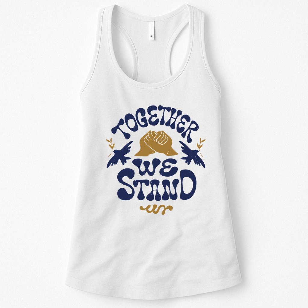 Together We Stand Support Ukraine Womens Tank Top