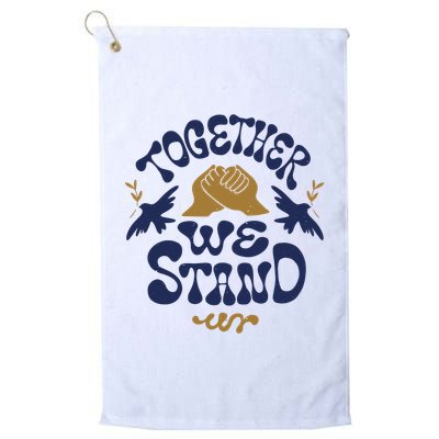 Together We Stand Support Ukraine Golf Towel