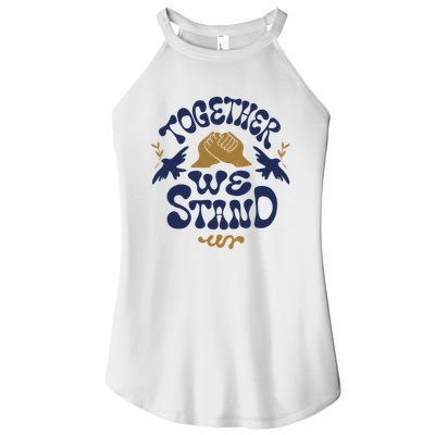 Together We Stand Support Ukraine Women's Perfect Tri Rocker Tank