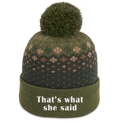 Thats What She Said The Baniff Cuffed Pom Beanie