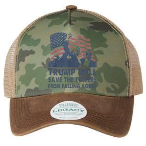 Trump Will Save The Towers From Falling Again Legacy Tie Dye Trucker Hat