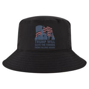 Trump Will Save The Towers From Falling Again Cool Comfort Performance Bucket Hat