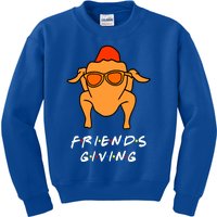 Turkey With Sunglasses Funny Gift Happy Friendsgiving Gift Kids Sweatshirt