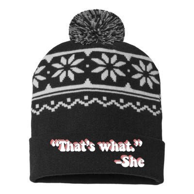 That’S What She Said USA-Made Snowflake Beanie