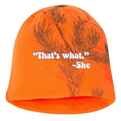 That’S What She Said Kati - Camo Knit Beanie