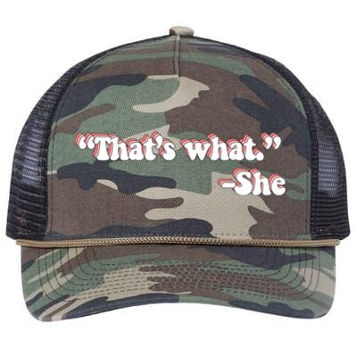 That’S What She Said Retro Rope Trucker Hat Cap