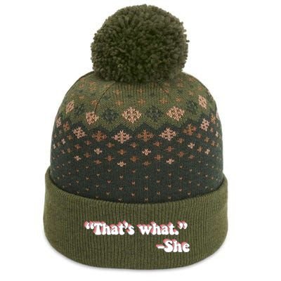 That’S What She Said The Baniff Cuffed Pom Beanie