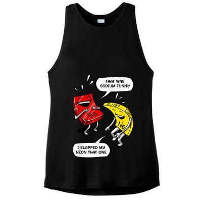 That Was Sodium Funny Geek Chemistry Science Joke Ladies PosiCharge Tri-Blend Wicking Tank