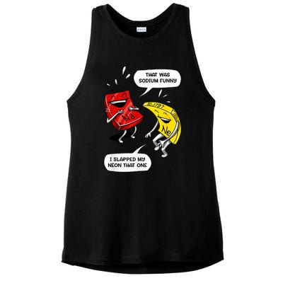 That Was Sodium Funny Geek Chemistry Science Joke Ladies PosiCharge Tri-Blend Wicking Tank