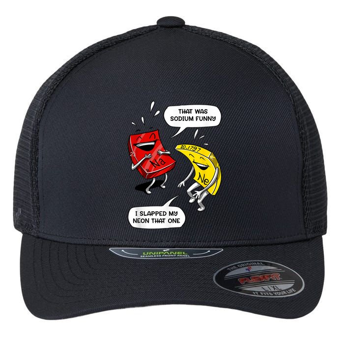 That Was Sodium Funny Geek Chemistry Science Joke Flexfit Unipanel Trucker Cap
