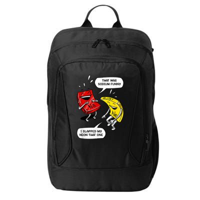 That Was Sodium Funny Geek Chemistry Science Joke City Backpack