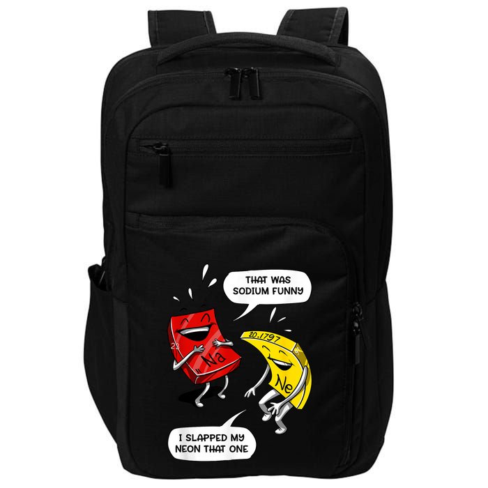 That Was Sodium Funny Geek Chemistry Science Joke Impact Tech Backpack