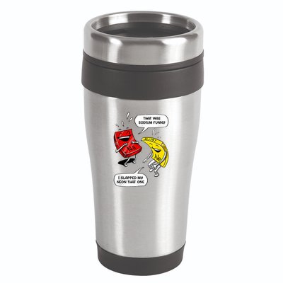 That Was Sodium Funny Geek Chemistry Science Joke 16oz Travel Tumbler