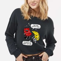 That Was Sodium Funny Geek Chemistry Science Joke Cropped Pullover Crew
