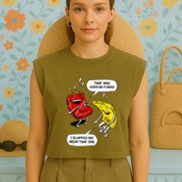 That Was Sodium Funny Geek Chemistry Science Joke Garment-Dyed Women's Muscle Tee