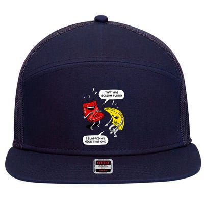 That Was Sodium Funny Geek Chemistry Science Joke 7 Panel Mesh Trucker Snapback Hat