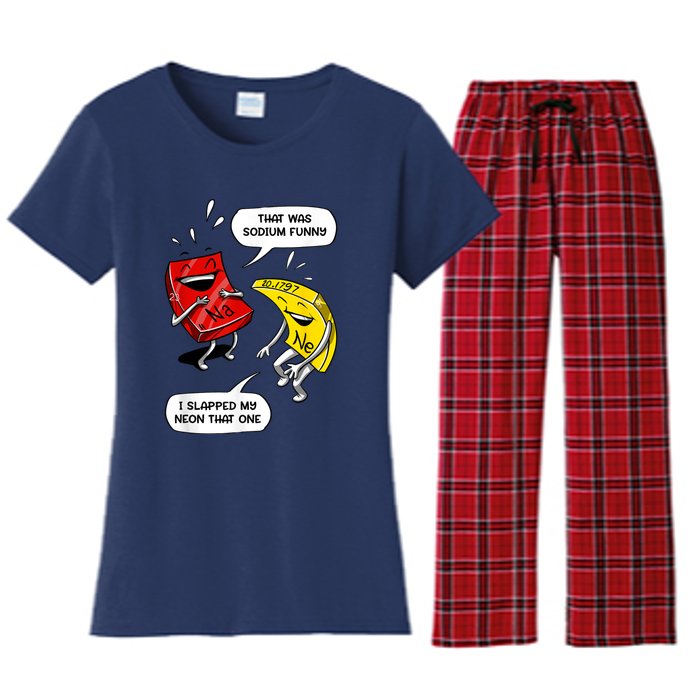 That Was Sodium Funny Geek Chemistry Science Joke Women's Flannel Pajama Set